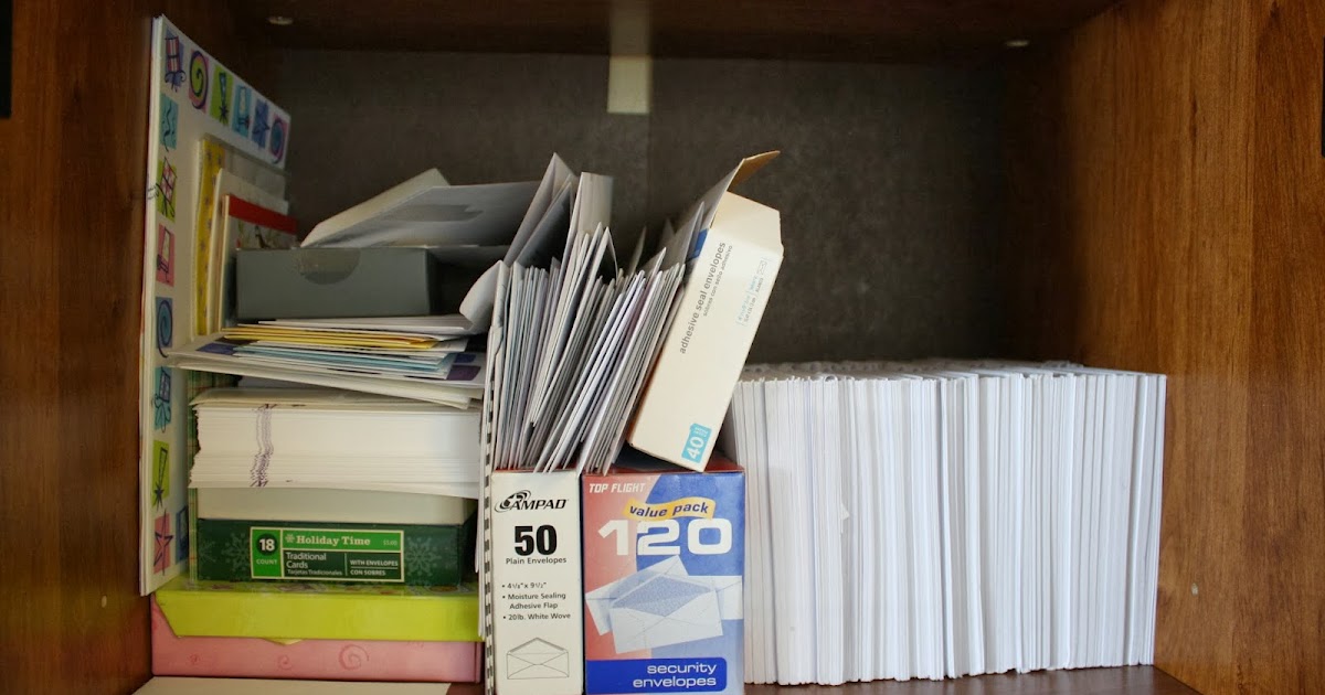 I'd Rather Be Organizing Recycled Organization Envelopes