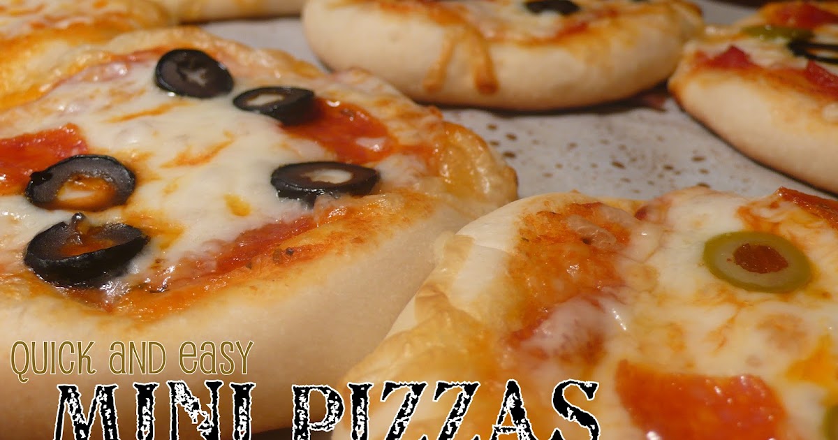 Joyously Domestic: Quick and Easy Mini Pizzas
