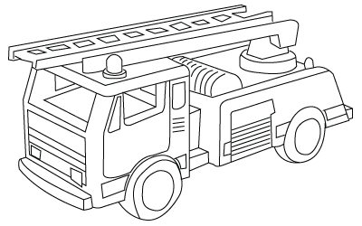 Coloriage Camion Pompier A Imprimer