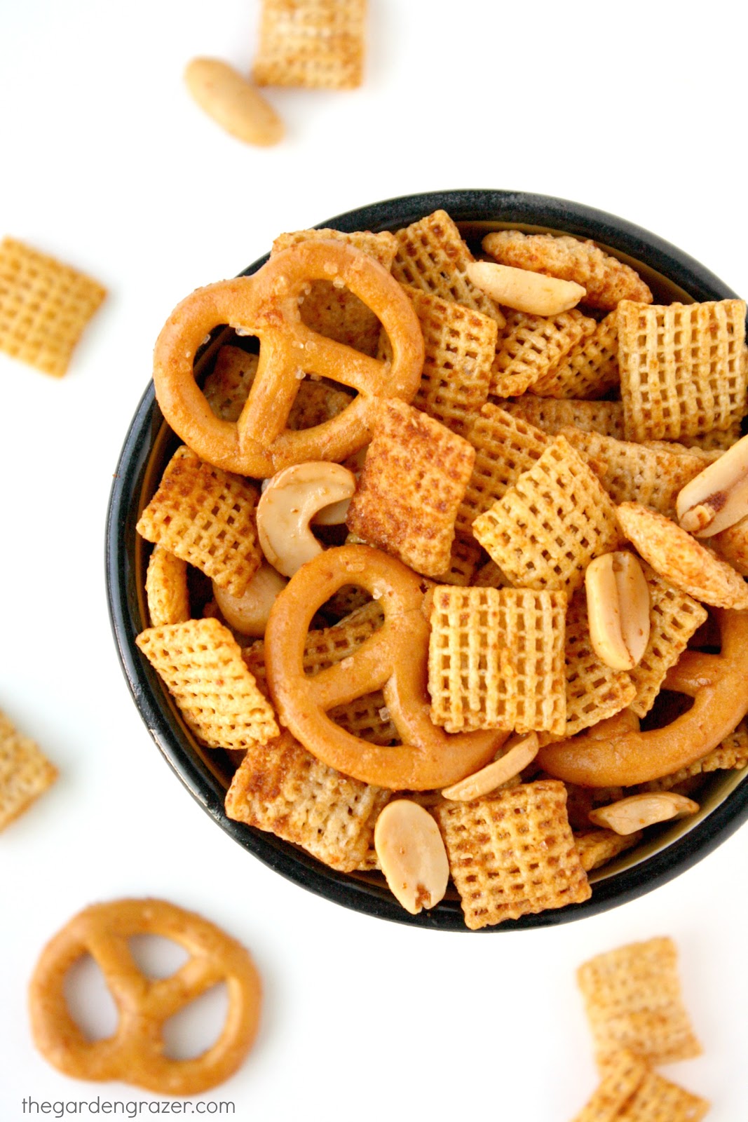 The Garden Grazer Savory Vegan Chex Mix