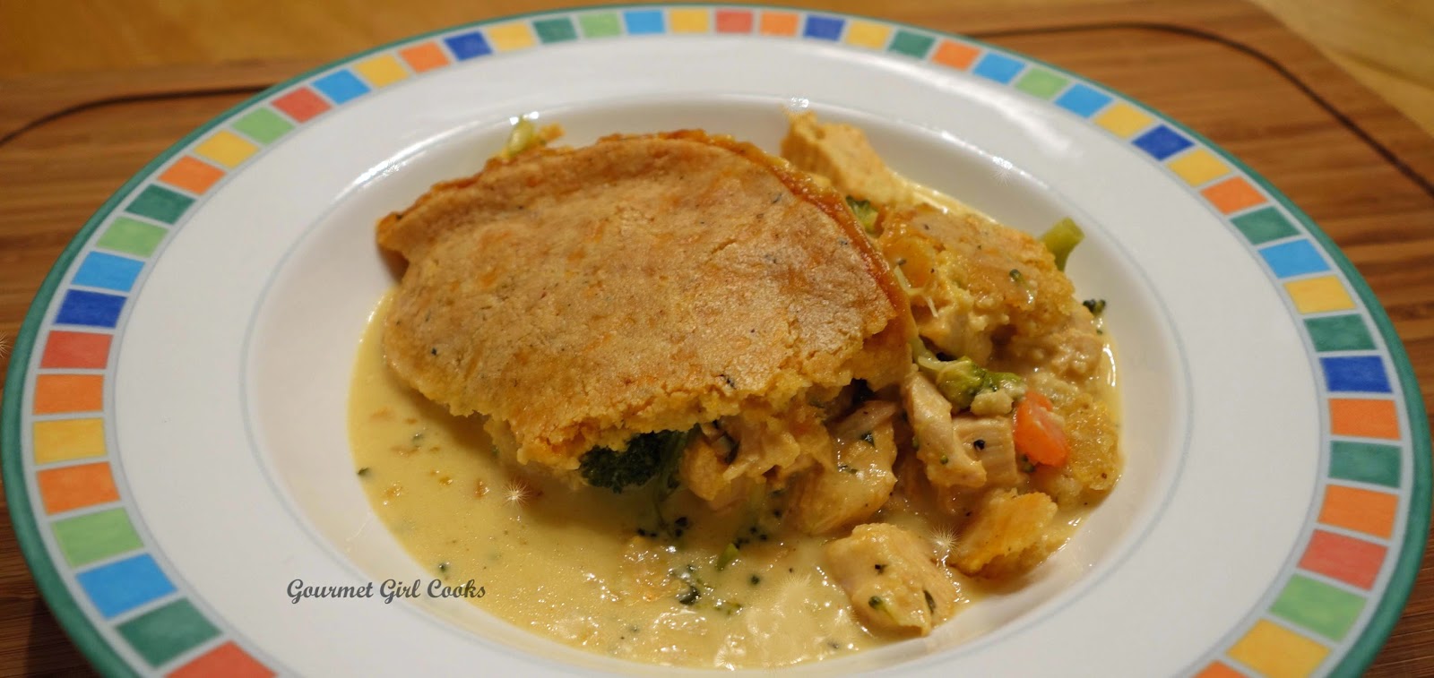 Gourmet Girl Cooks Chicken Pot Pie w/ Cheddar Herb Crust Will You
