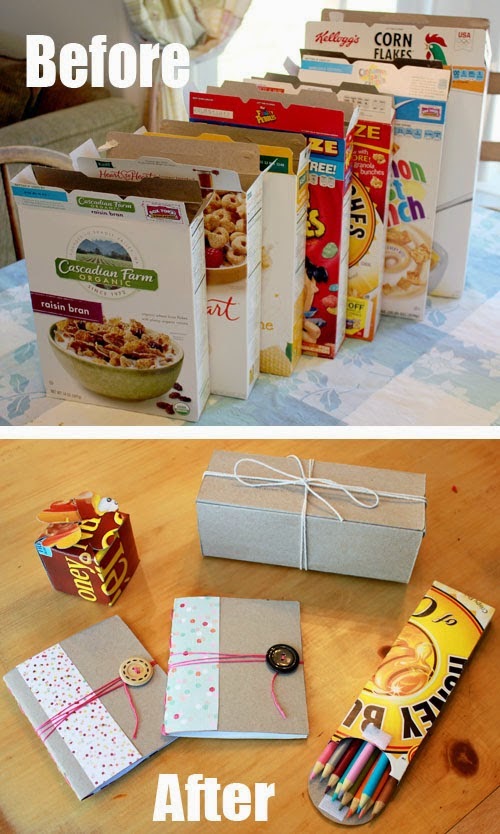 Simple Ideas for Recycling Cereal Boxes! Do it yourself ideas and