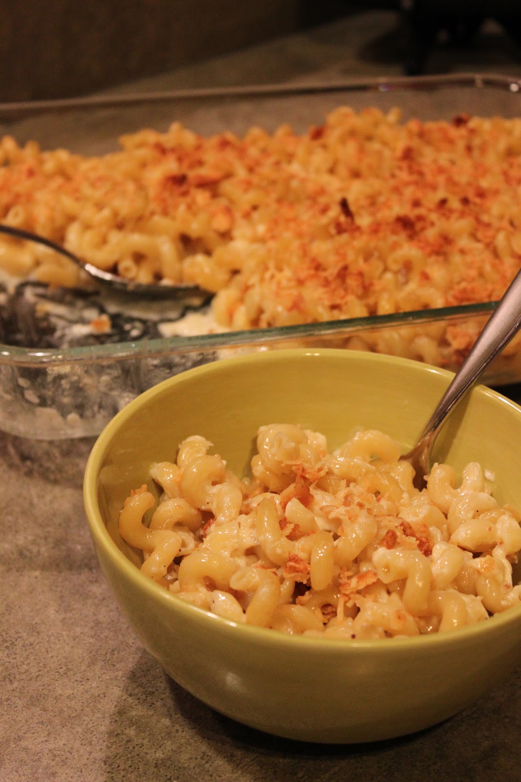 A Bowl of Creativity Jarlsberg Mac and Cheese with Cracker Topping