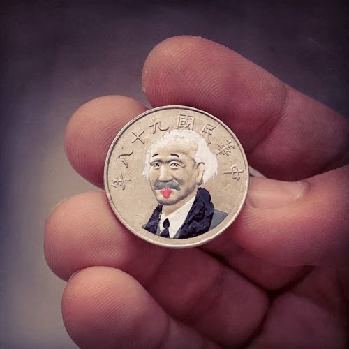 03-Albert-Einstein-E=Mc2-Portrait-Coins-Andre-Levy-aka-@zhion-Brazilian-Designer-Tales-You-Lose-www-designstack-co