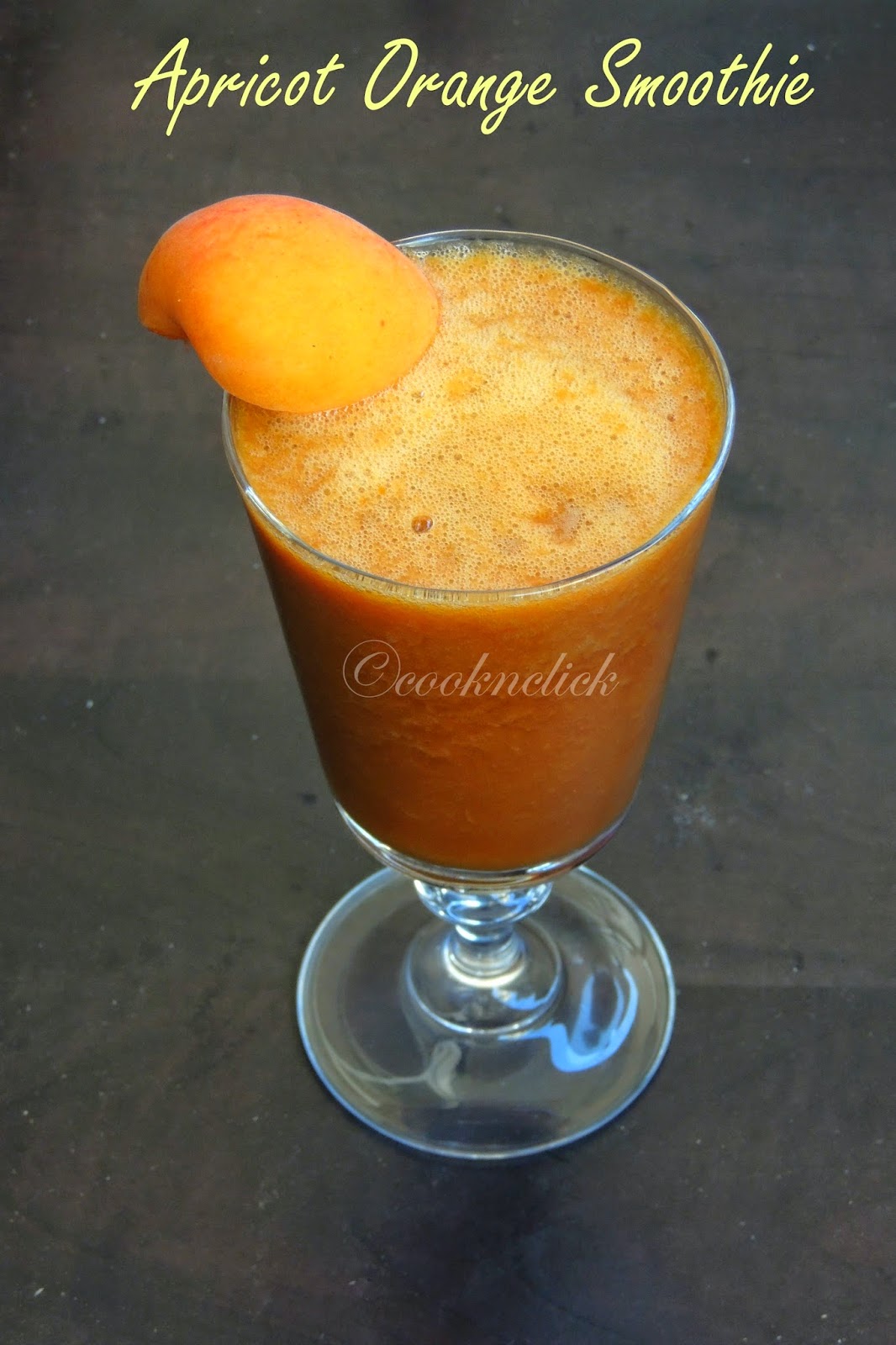 Apricot Orange Smoothie/Vegan Apricot Smoothie Cook N Click
