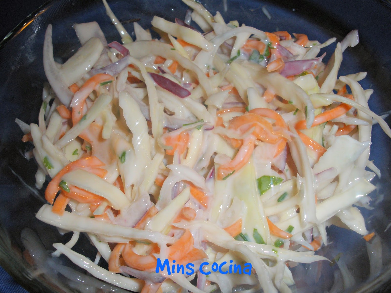 Ensalada De Col O Coleslaw Casero Con Salsa De Yogur
