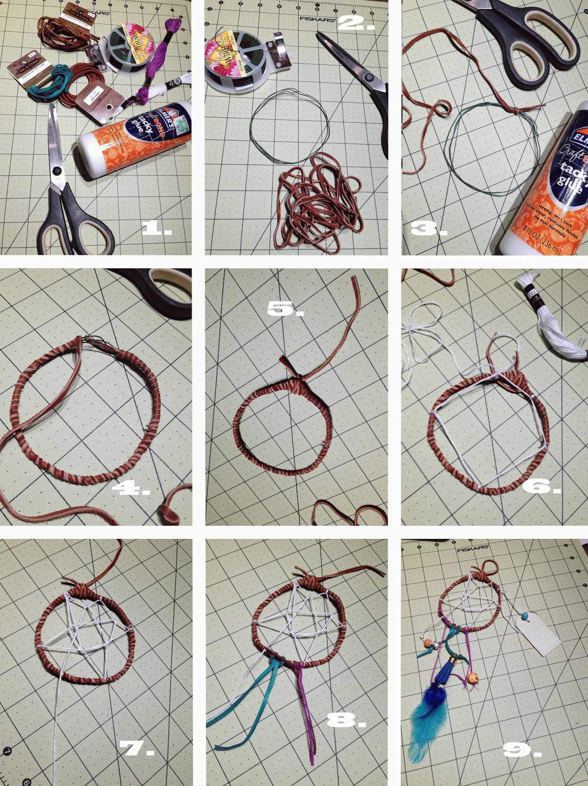 mini dream catcher diy