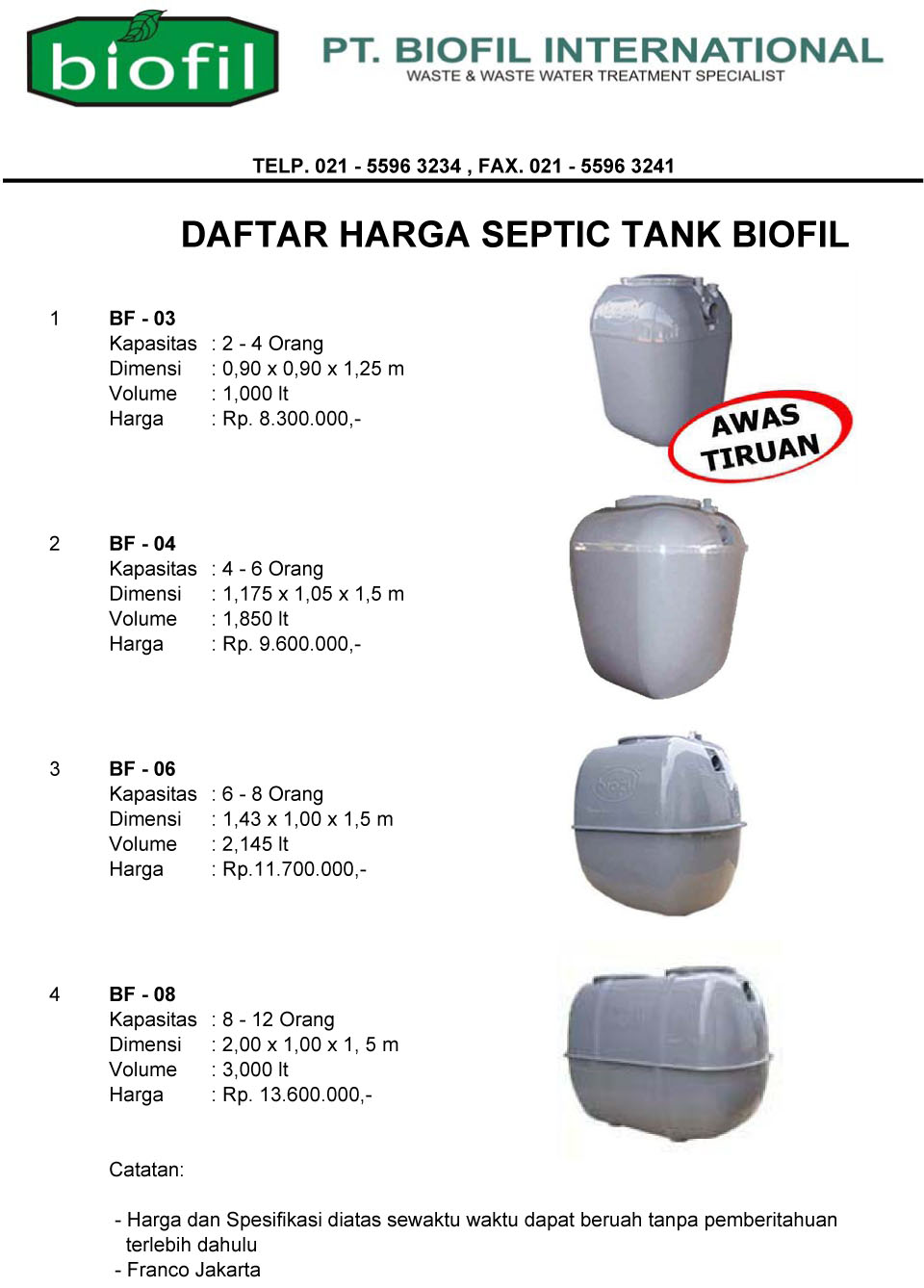 SEPTIC TANK BIOFIL, biofilter, induro, septic tank modern dan baik