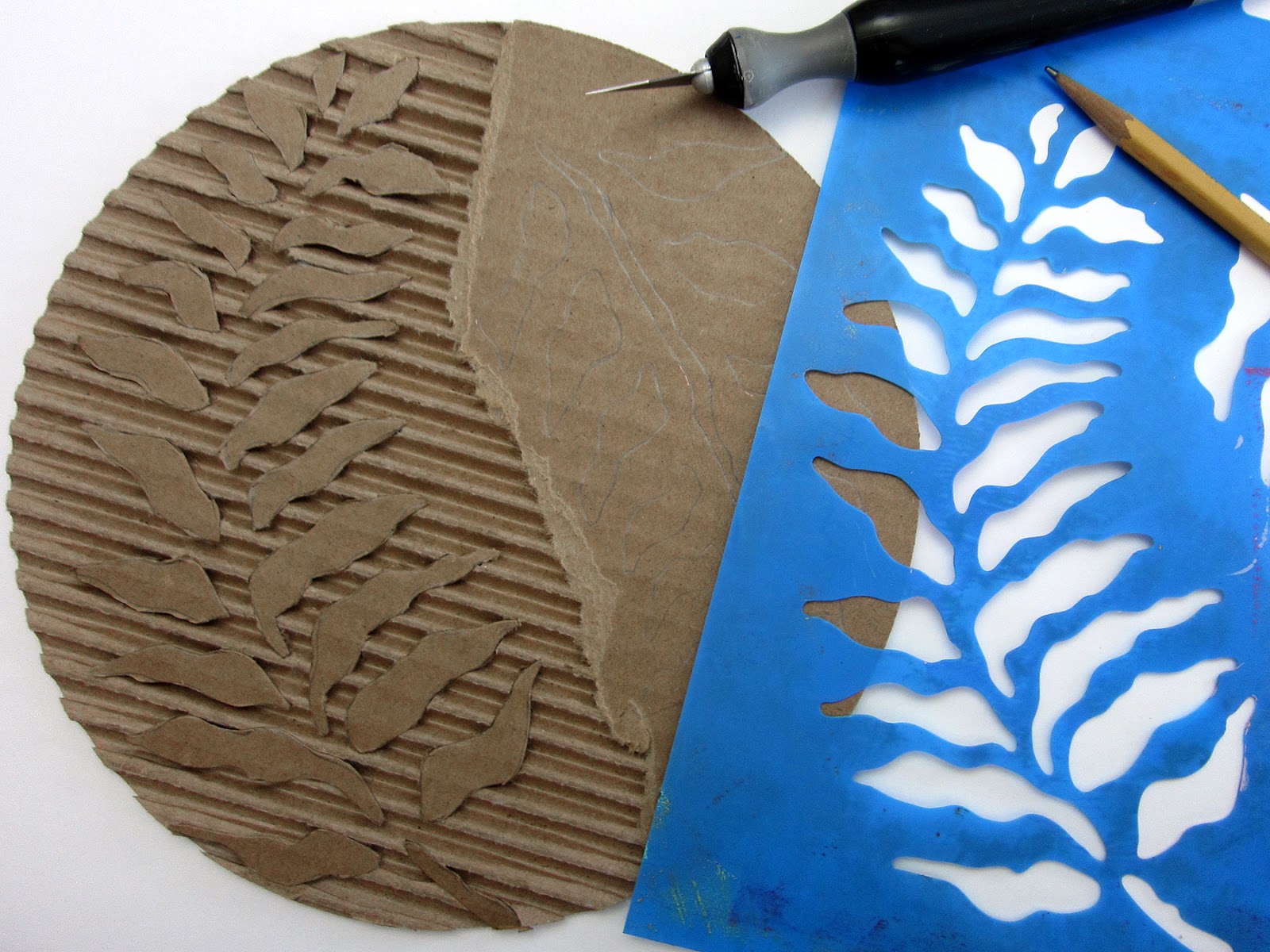 Printing with Gelli Arts® Gelli® Printing with DIY Cardboard Texture