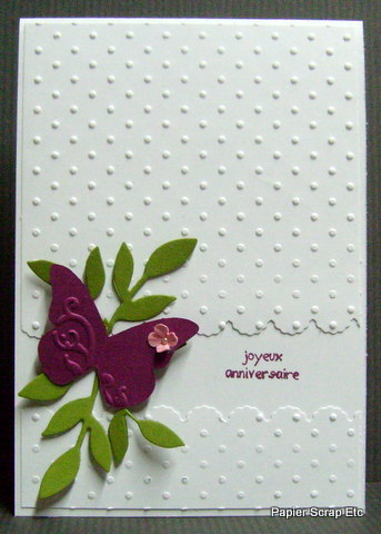 Carte Anniversaire Stampin Up