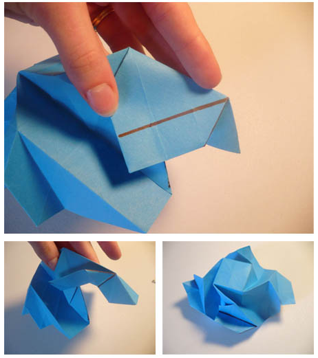 Cara Membuat Origami Bunga Mawar Biru - Tutorial Kerajinan Tangan