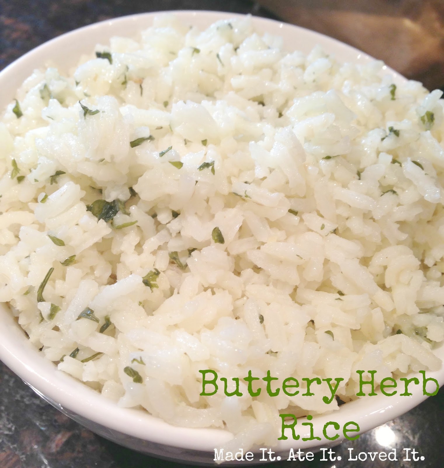 Buttery Herb Rice Made It. Ate It. Loved It.