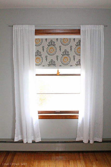 How to make a Fabric Covered Roller Shade with Handmade Tassel 