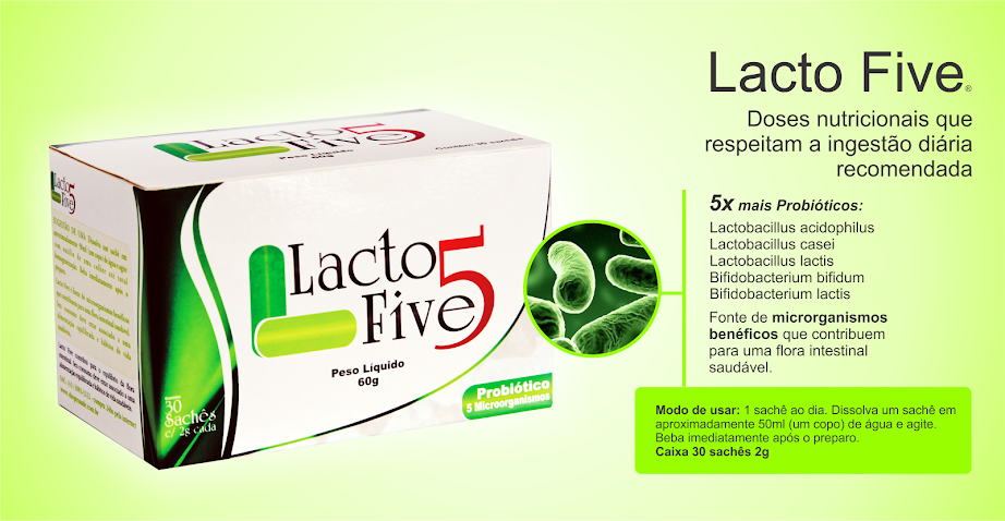 Lacto Five - Probiótico 30 sachês