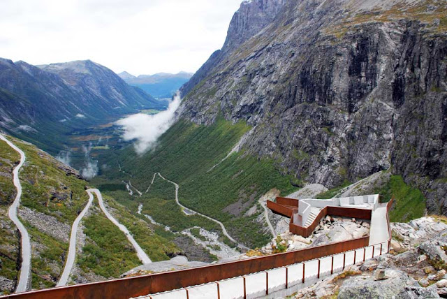 Trollstigen escadas Noruega troll