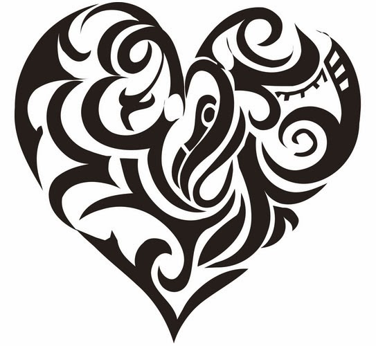 Tattoos Book +2510 FREE Printable Tattoo Stencils Heart tattoo stencils