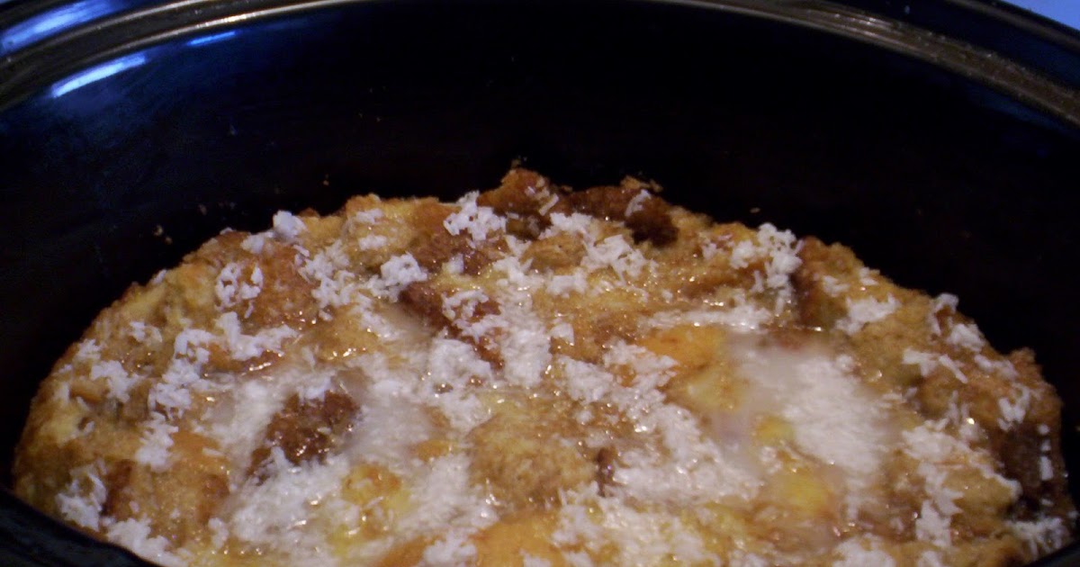 EVER AFTER MY WAY Slow Cooker Coconut Bread Pudding