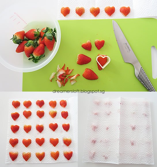 DreamersLoft Strawberry Jelly Hearts Cheesecake