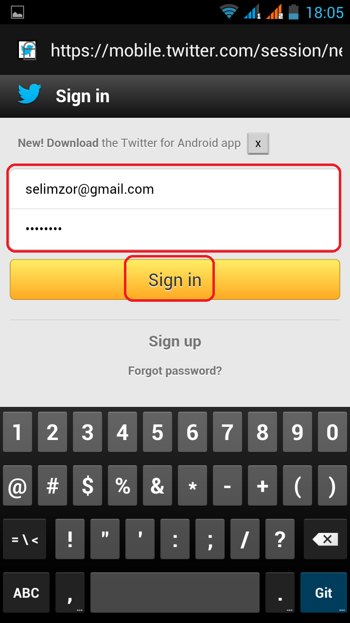 how to change your twitter password