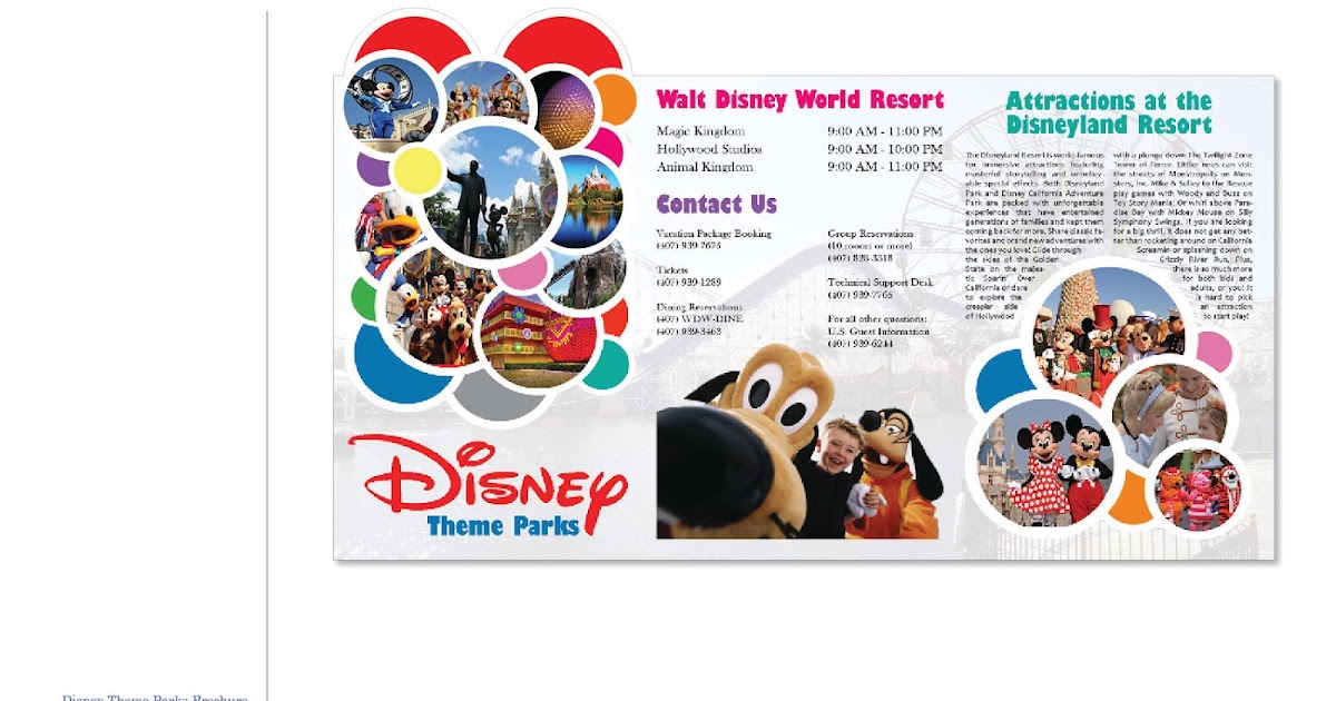 Do Everything by Design Disney Theme Parks Brochure
