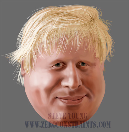 Steve Youngs Blogged Boris Johnson Caricature