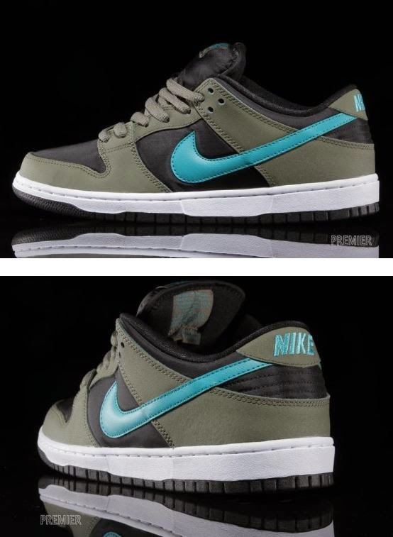THE SNEAKER ADDICT: 2014 Nike SB Dunk Low Olive /Turbo Green /Black Sneaker Available Now (Images)