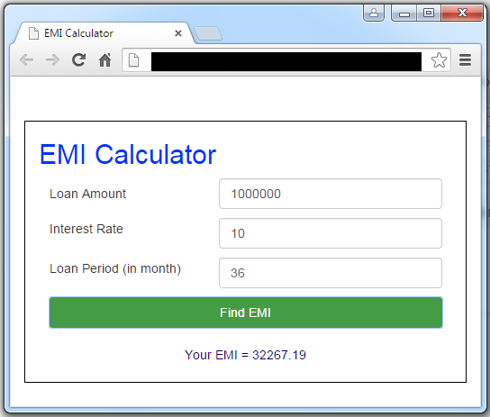 create emi calculator in simple js web development loan calculator simple