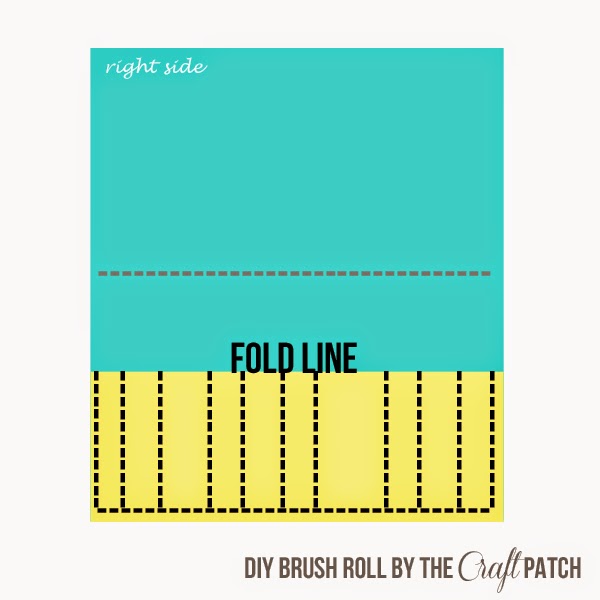 The Craft Patch How To Sew A Brush Roll