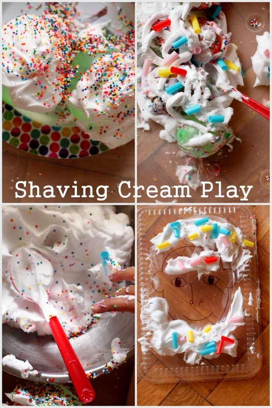 Shaving Cream and Water Balloon Play Pink Stripey Socks