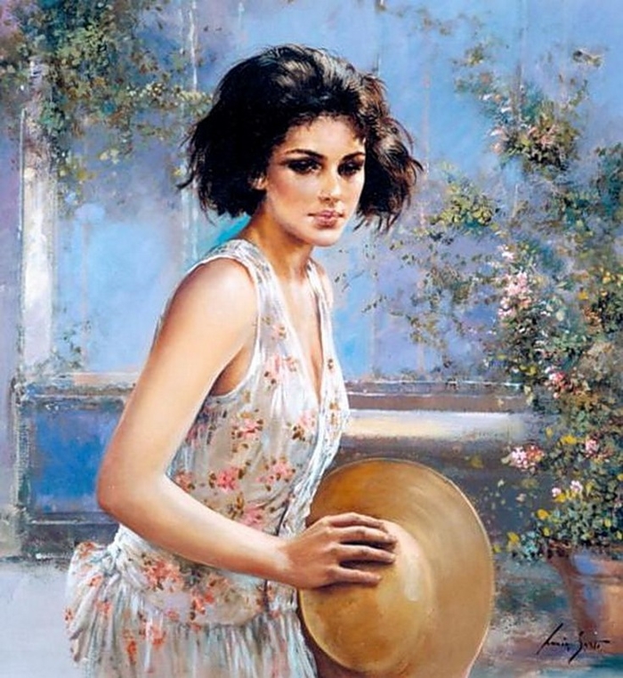 Lucia Sarto 1950 | Italian Romantic Impressionist painter