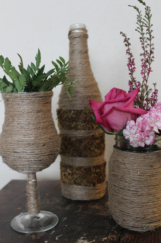 What You Make it... DIY Twine Wrapped Bottles