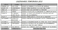 Calendario de pesca 2012