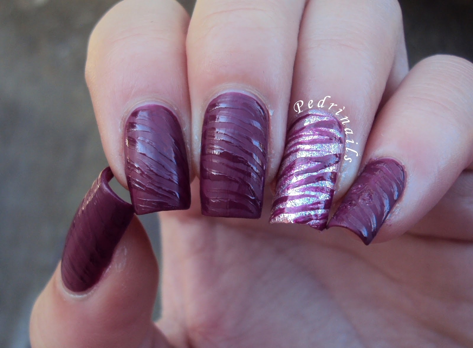 Textured nails corollario di nail art Pedrìnails