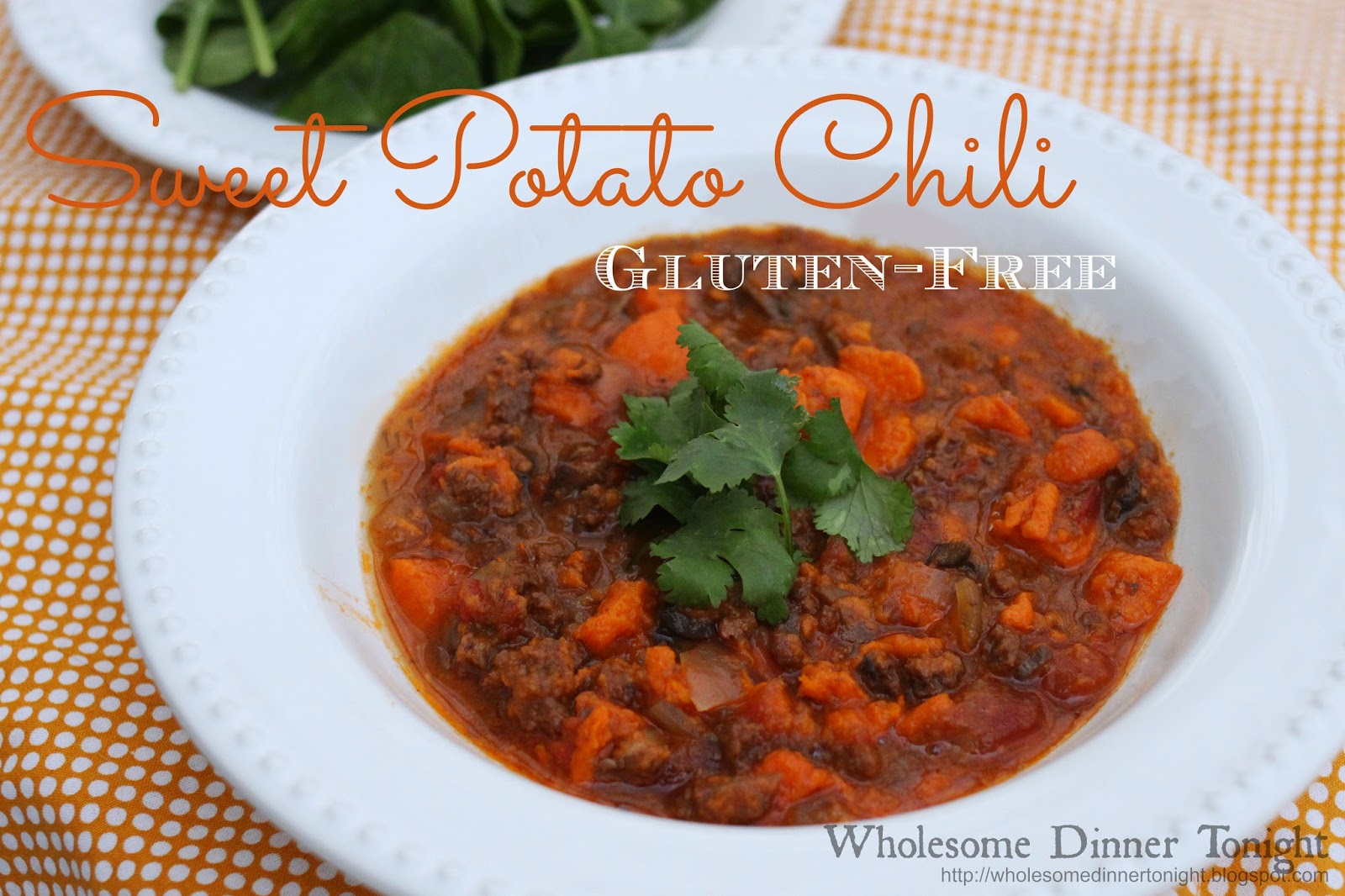 Wholesome Dinner Tonight Sweet Potato Chili {GlutenFree, Slow Cooker}