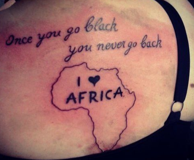 africa mape tattoo