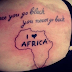 I love Africa Mape Tattoo