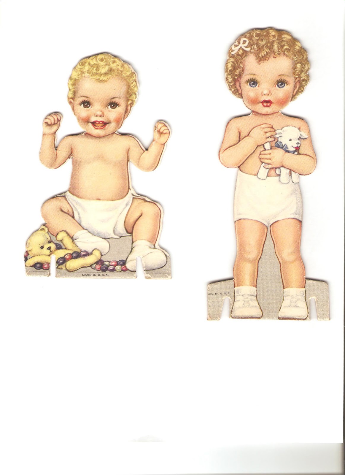 Miss Missy Paper Dolls Baby Doll
