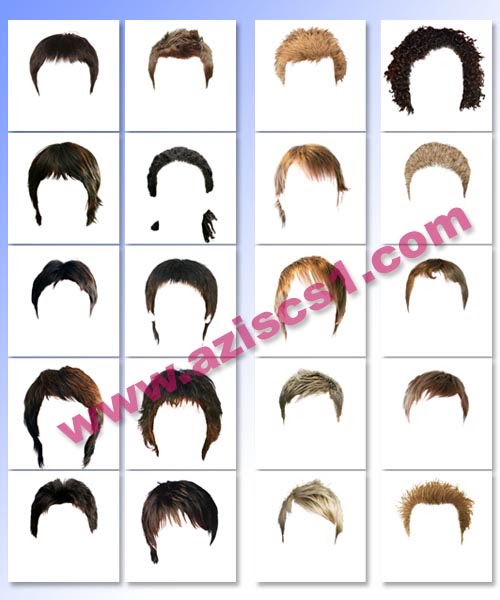 50 Template Rambut Untuk Edit Foto Dengan berbagai Gaya Blog azis Grafis