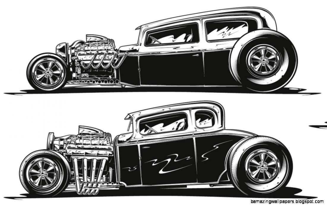 Hot Rod Vector Art Hot Rod Vector Art