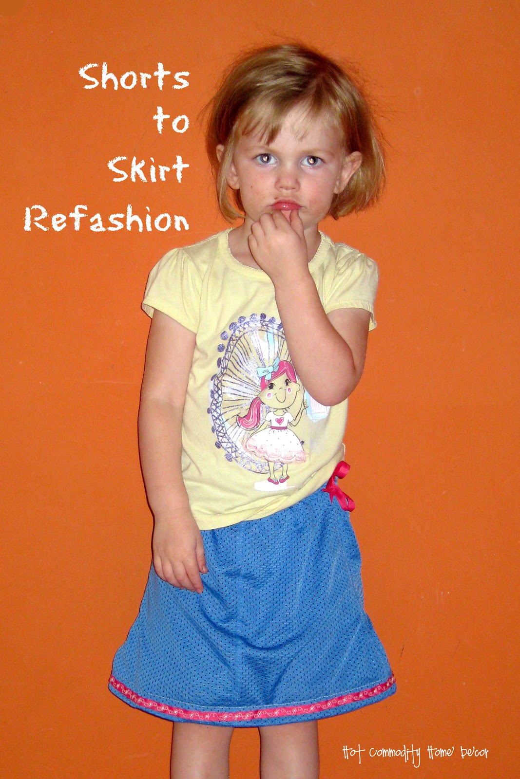 Hot Commodity Home Decor ShortstoSkirt Refashion