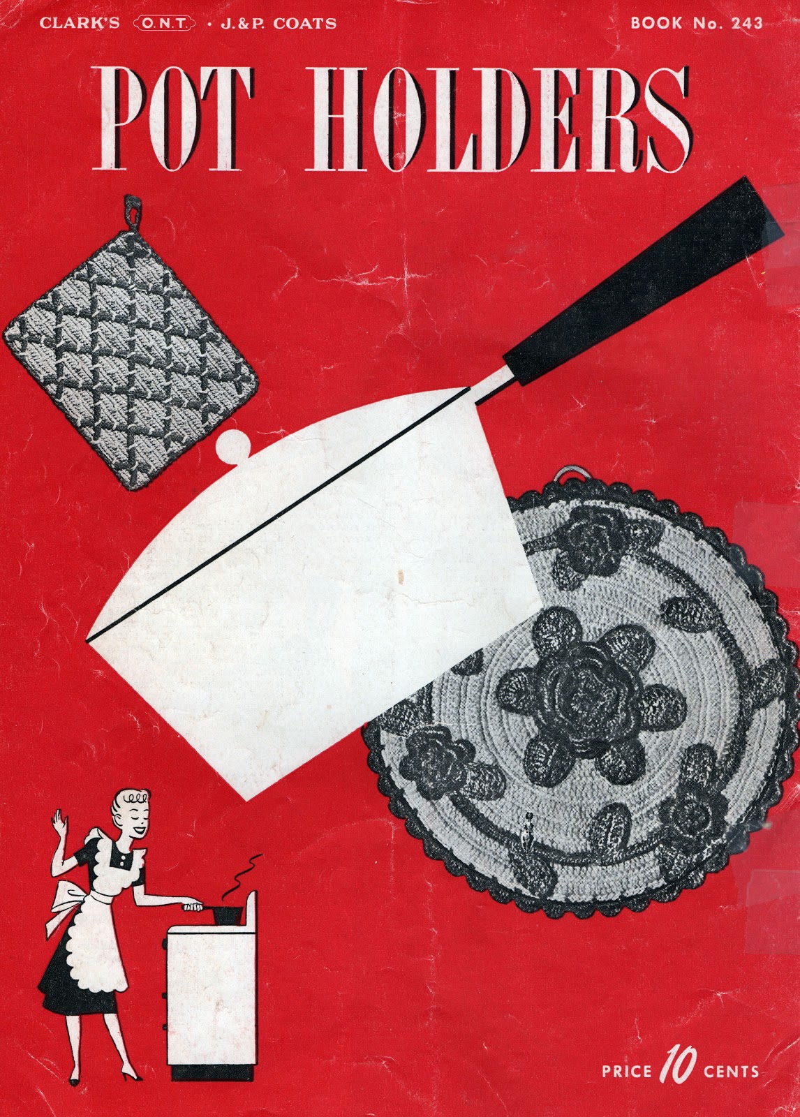 vintage grey vintage pot holders