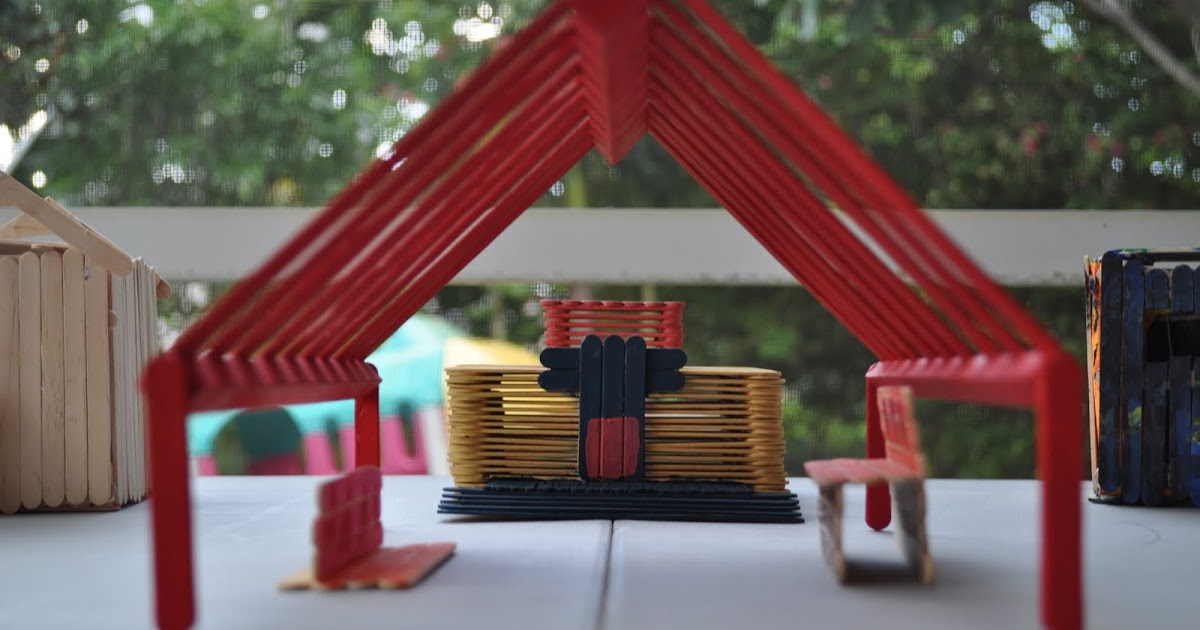 Belle and Beau Popsicle Stick Village