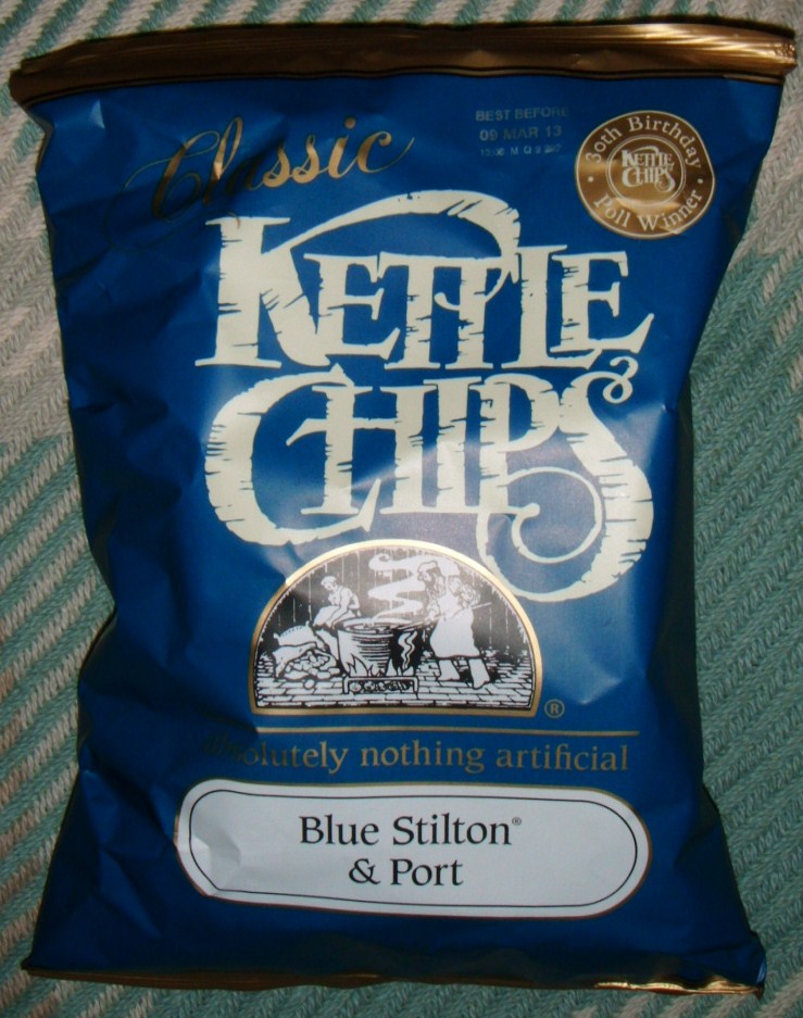 FOODSTUFF FINDS Kettle Chips Blue Stilton & Port (Sainsburys) [By