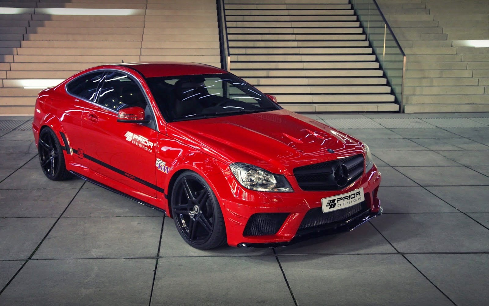Mercedes Benz C63 AMG Coupe Black Edition Modified by Prior Design 13