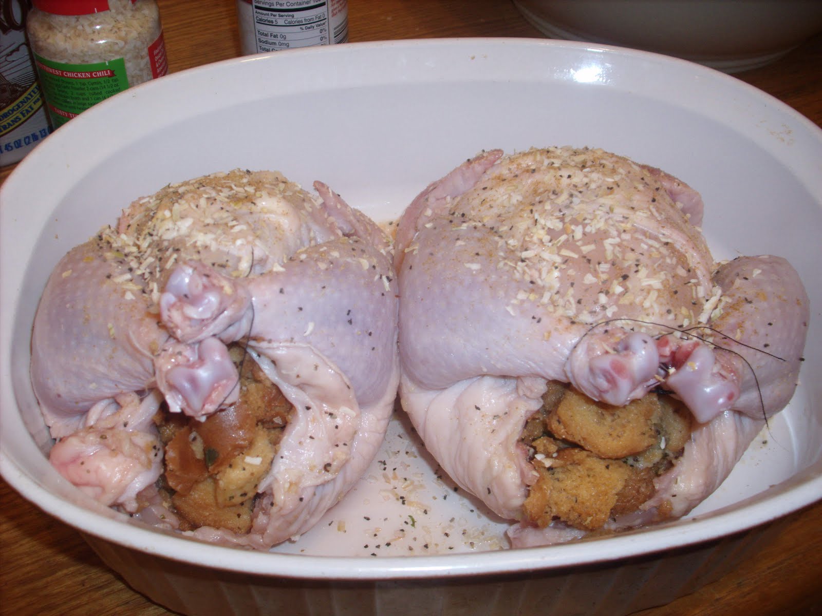 Gamers Fridge Stuffed Bush Chicken