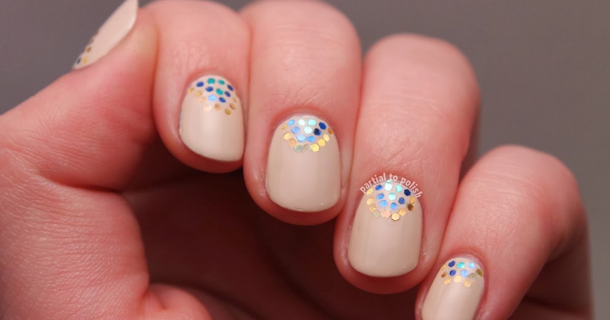 4. Step-by-Step Glitter Placement Nail Tutorial - wide 6
