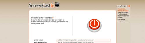 Screen Castle - Gravar vídeos online