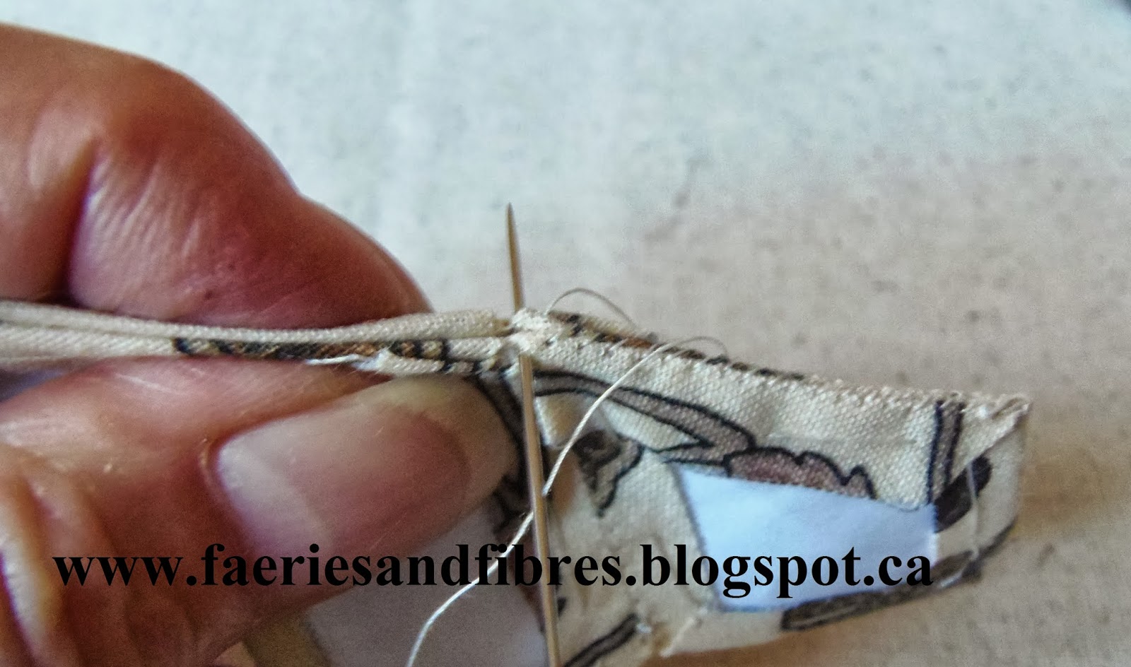 Faeries and Fibres Sewing the diamonds together