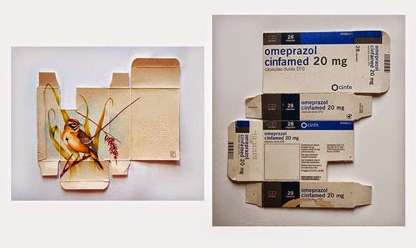 Arte en cajas de medicinas. | Quiero más diseño