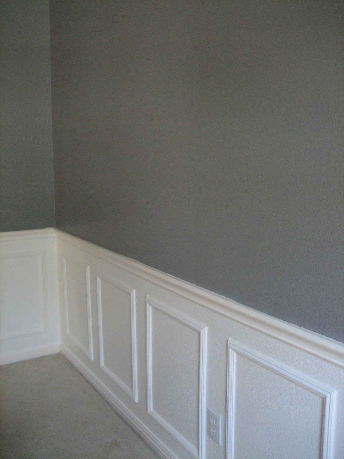 is the paint too dark for a basement? Dining room wainscoting